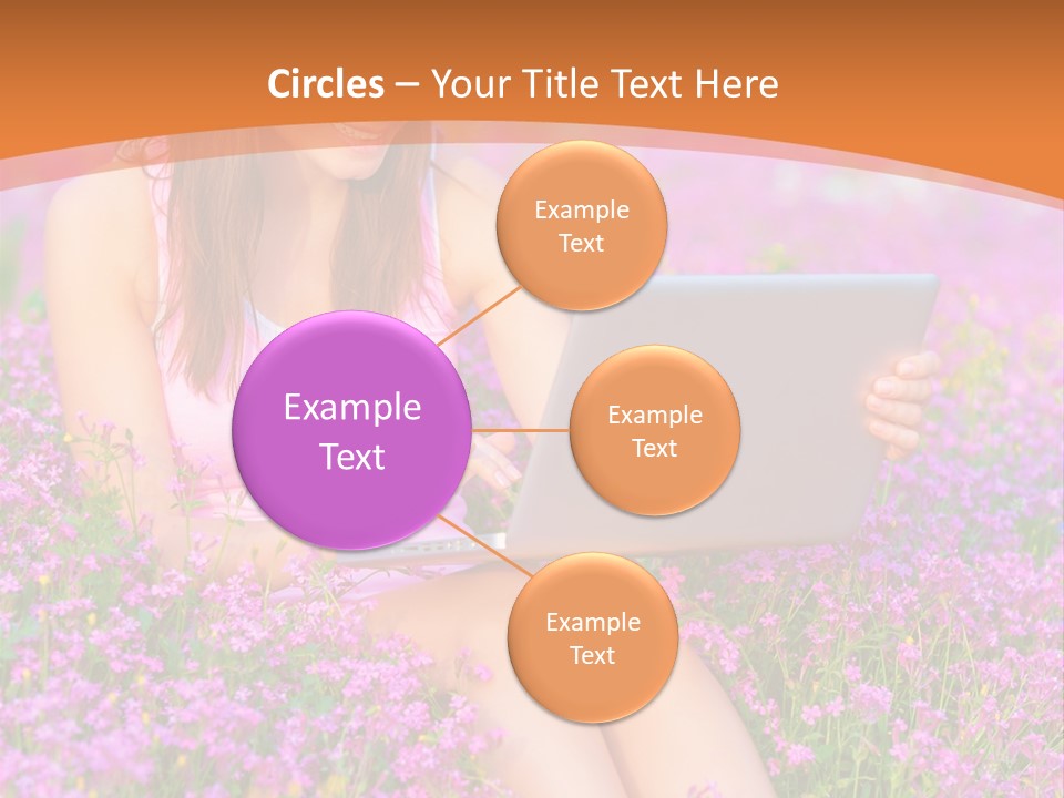 Field Girl Summer PowerPoint Template