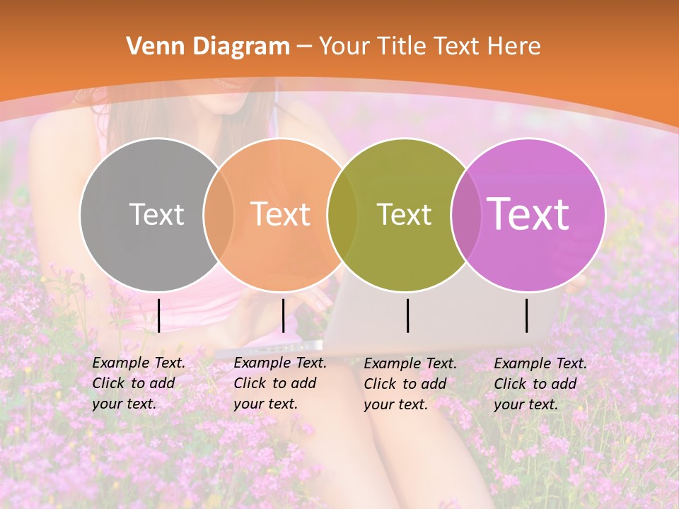 Field Girl Summer PowerPoint Template