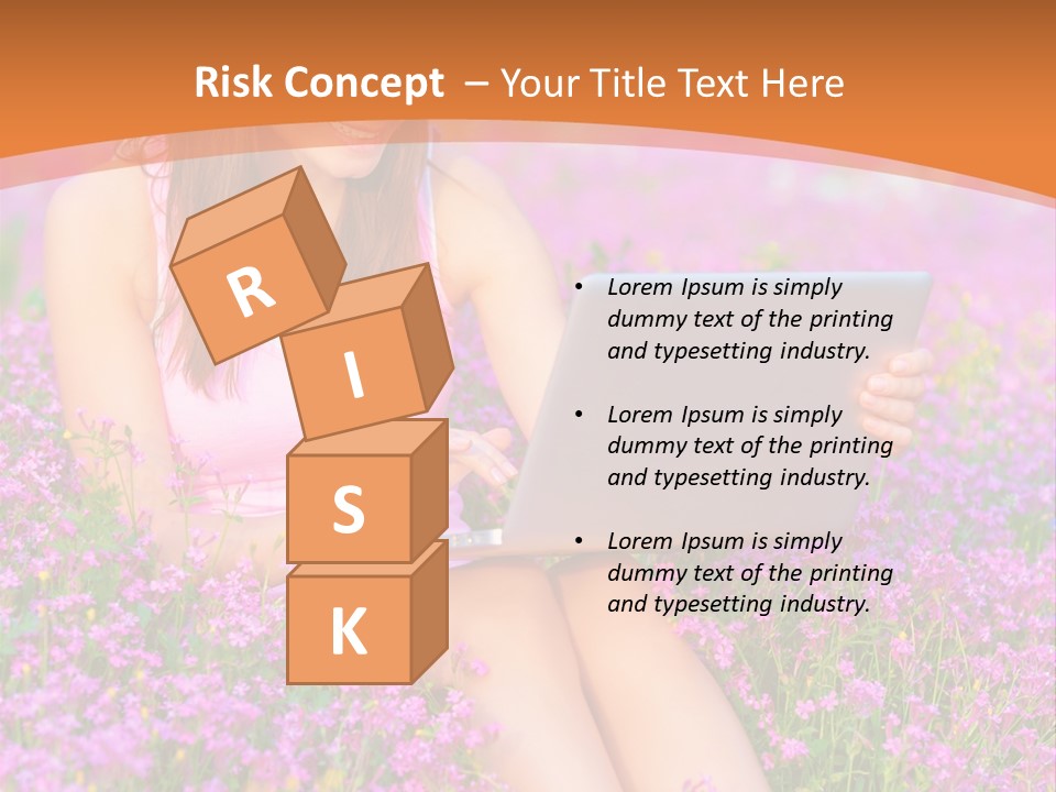 Field Girl Summer PowerPoint Template