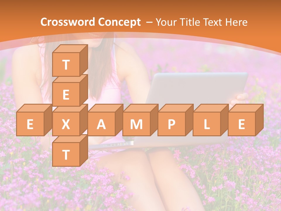 Field Girl Summer PowerPoint Template