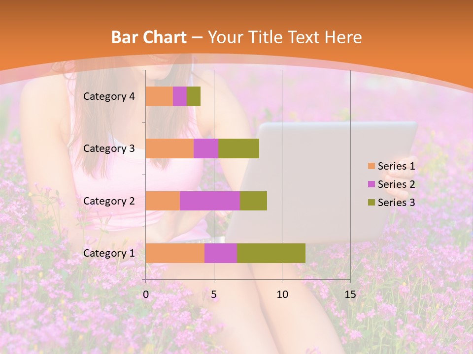 Field Girl Summer PowerPoint Template