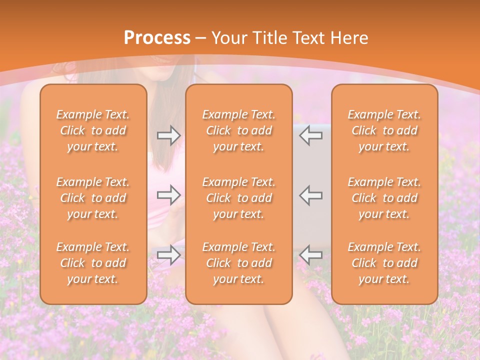 Field Girl Summer PowerPoint Template