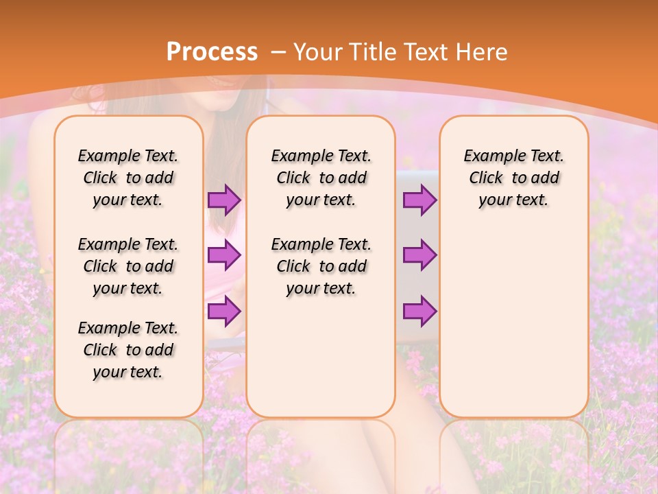 Field Girl Summer PowerPoint Template