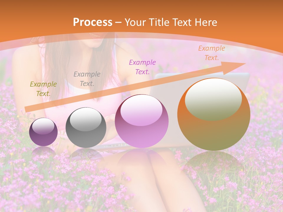 Field Girl Summer PowerPoint Template