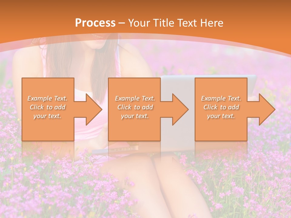 Field Girl Summer PowerPoint Template