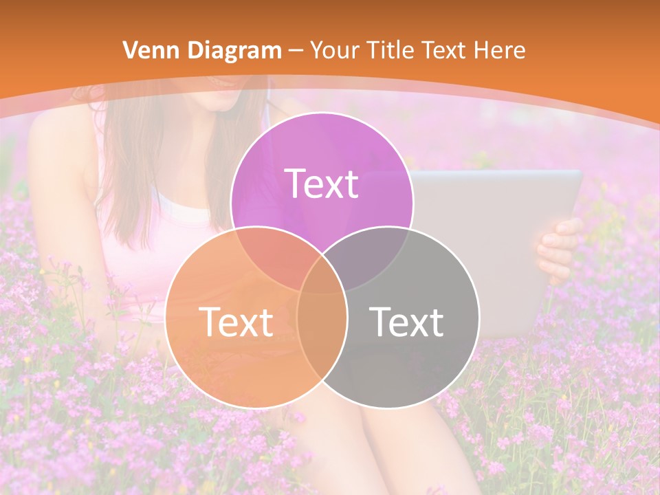 Field Girl Summer PowerPoint Template