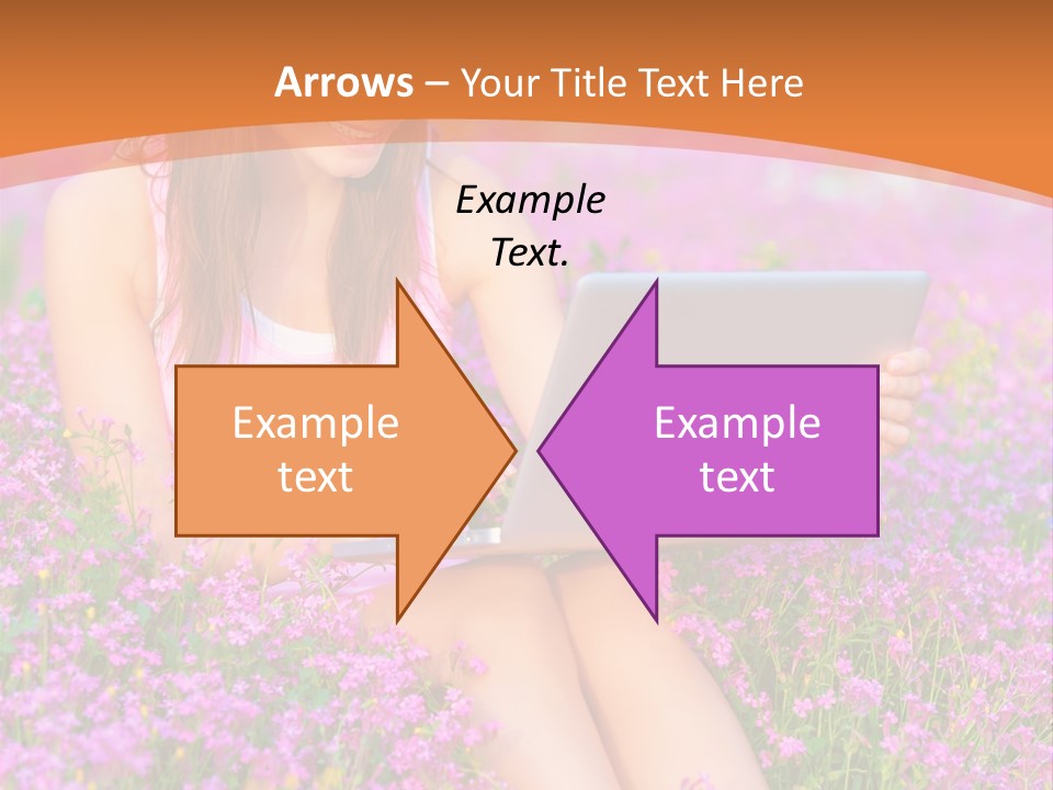 Field Girl Summer PowerPoint Template