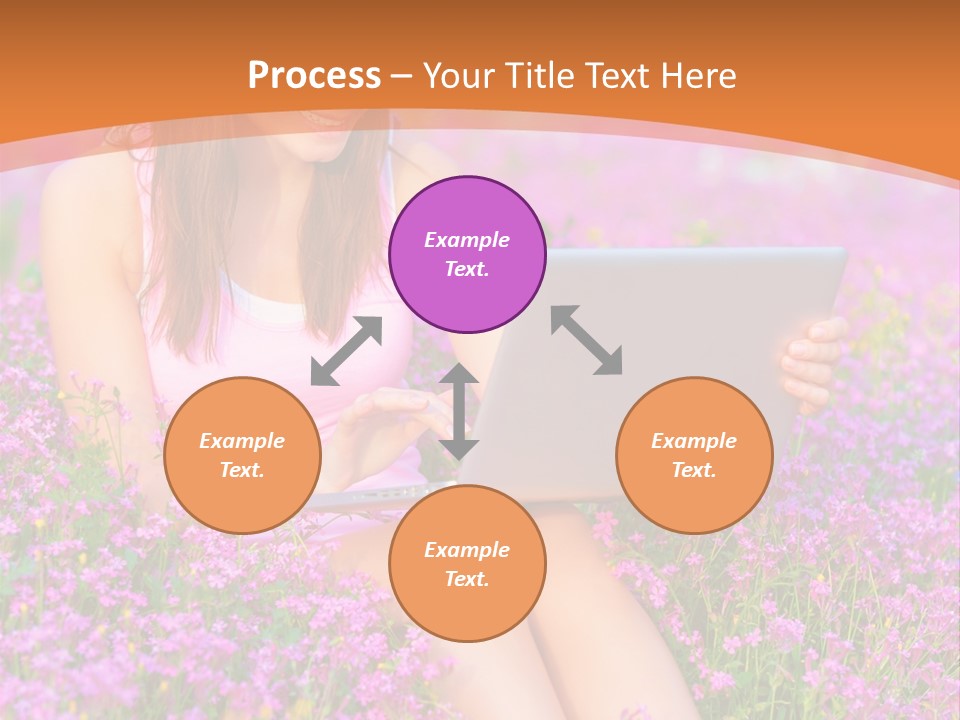 Field Girl Summer PowerPoint Template