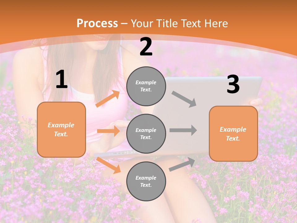 Field Girl Summer PowerPoint Template