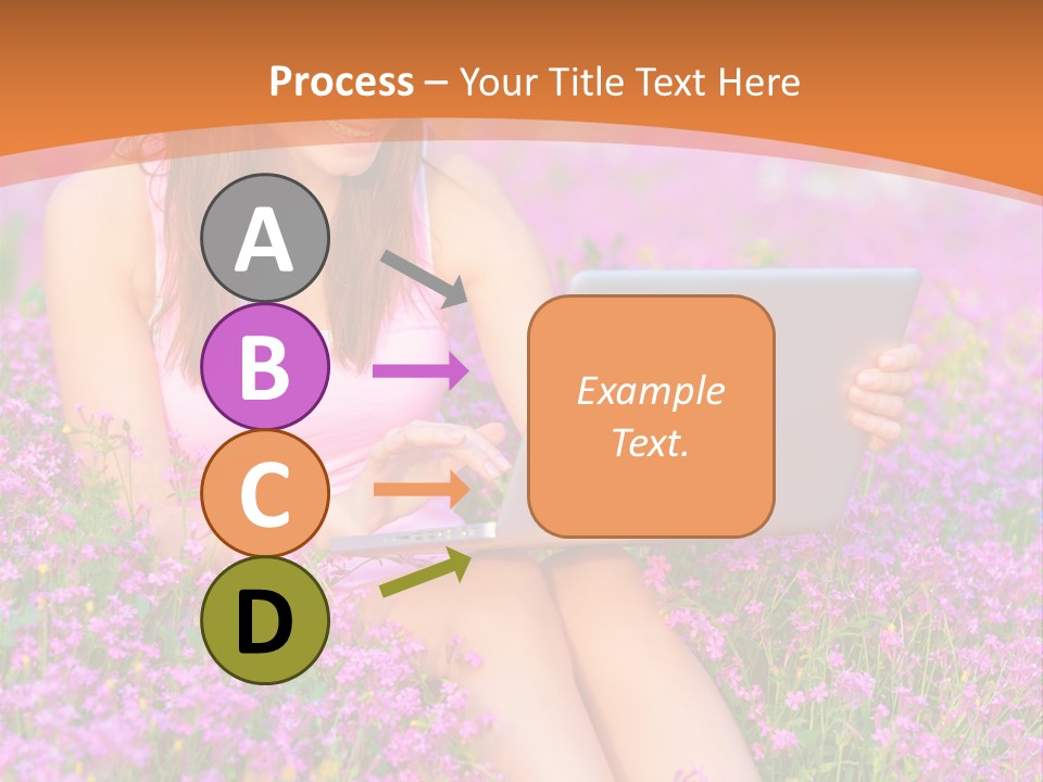 Field Girl Summer PowerPoint Template