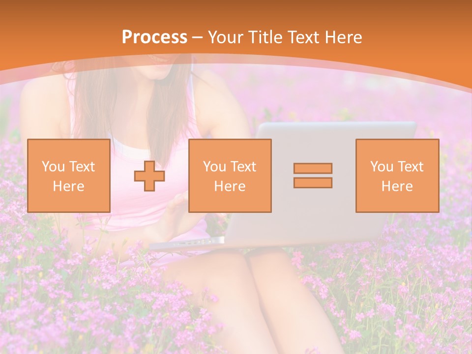 Field Girl Summer PowerPoint Template