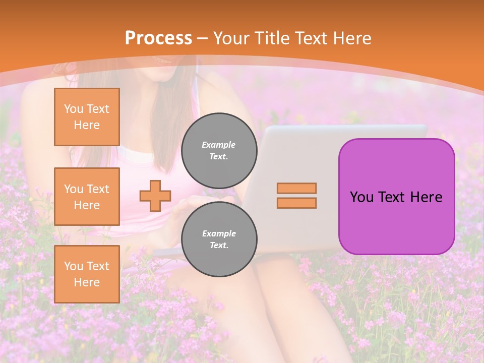 Field Girl Summer PowerPoint Template