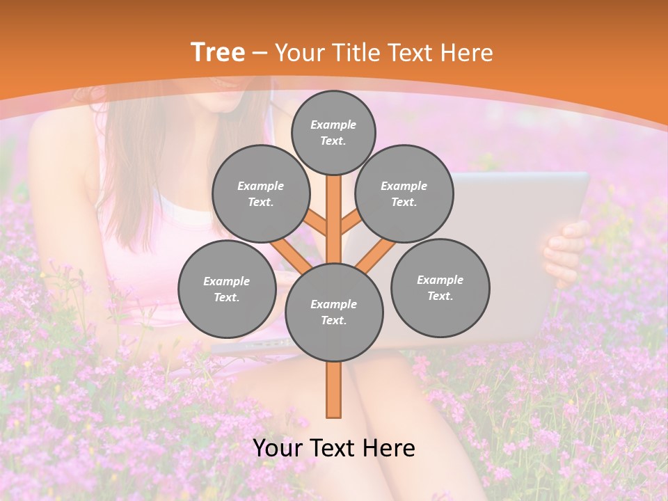 Field Girl Summer PowerPoint Template