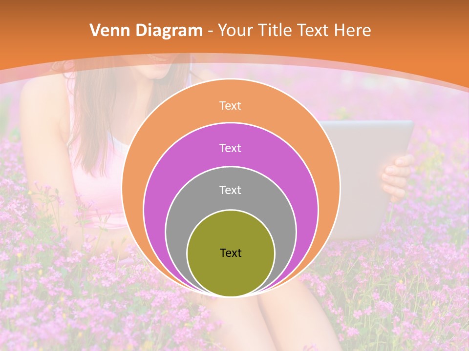 Field Girl Summer PowerPoint Template