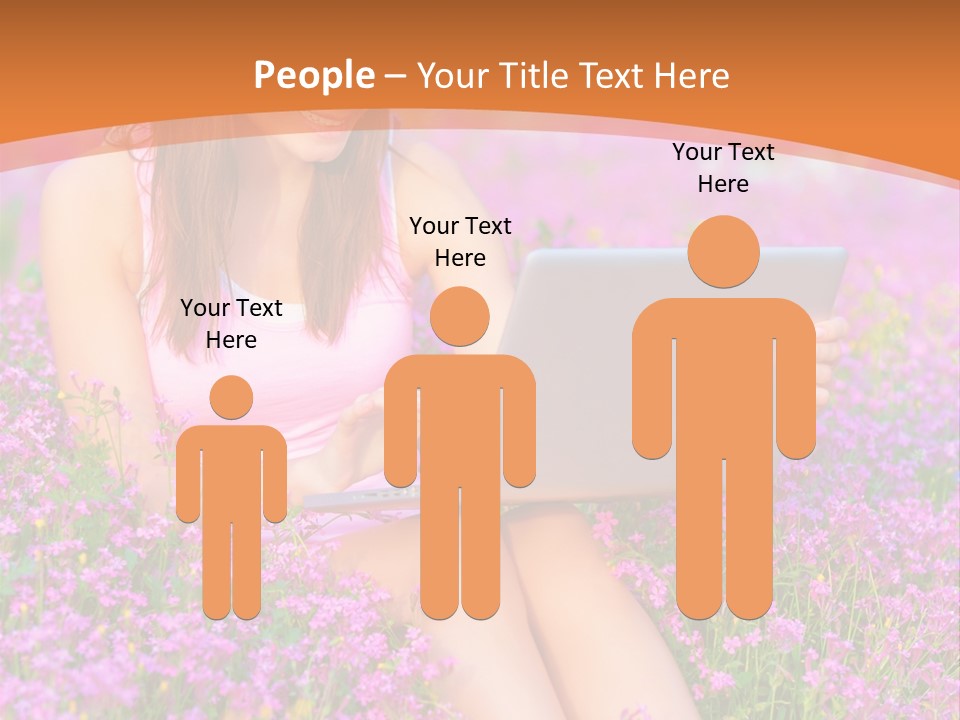 Field Girl Summer PowerPoint Template