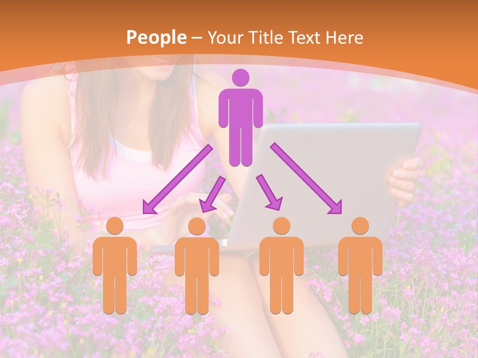 Field Girl Summer PowerPoint Template