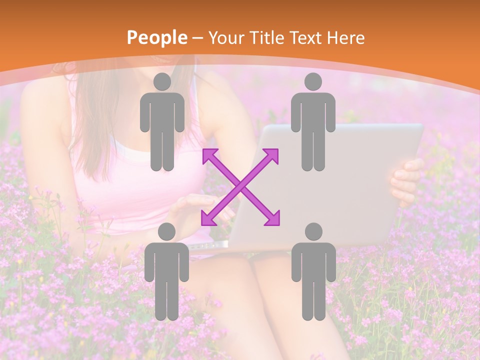 Field Girl Summer PowerPoint Template