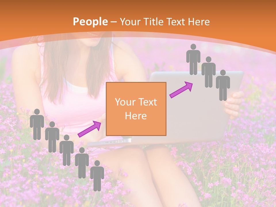 Field Girl Summer PowerPoint Template