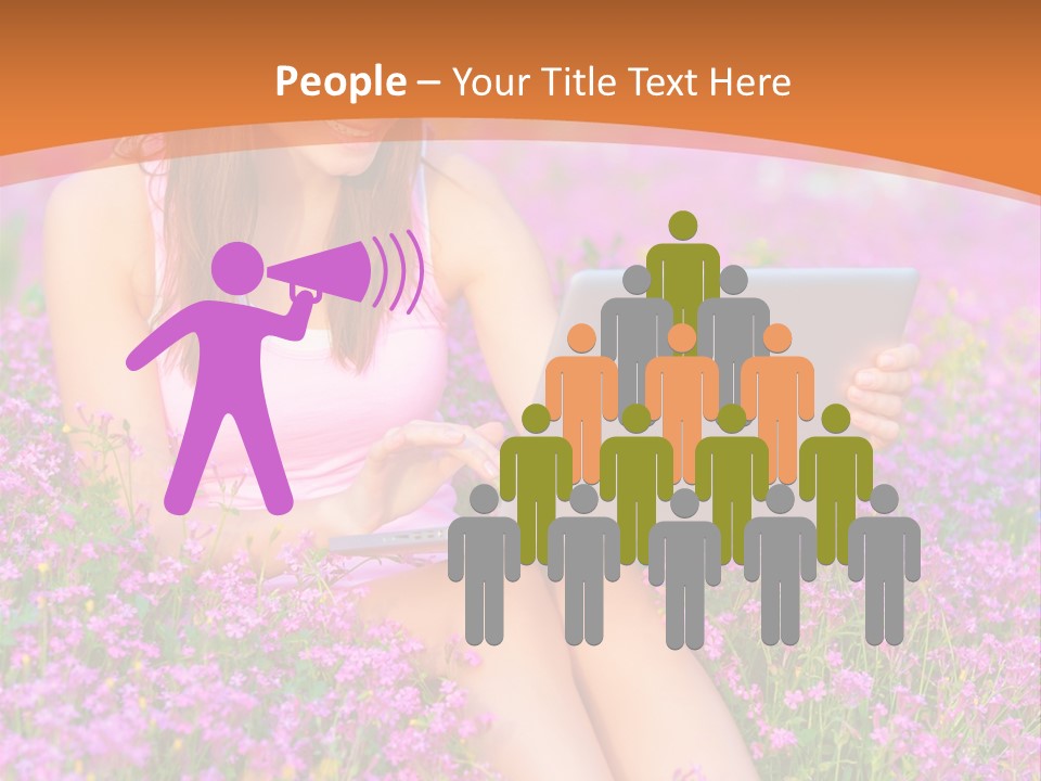 Field Girl Summer PowerPoint Template