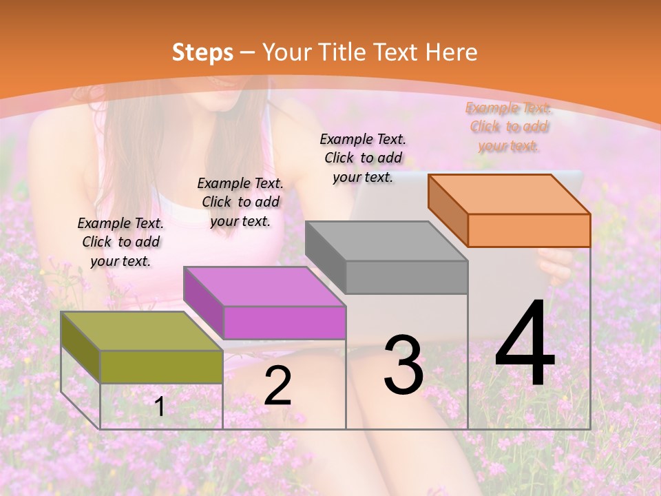 Field Girl Summer PowerPoint Template