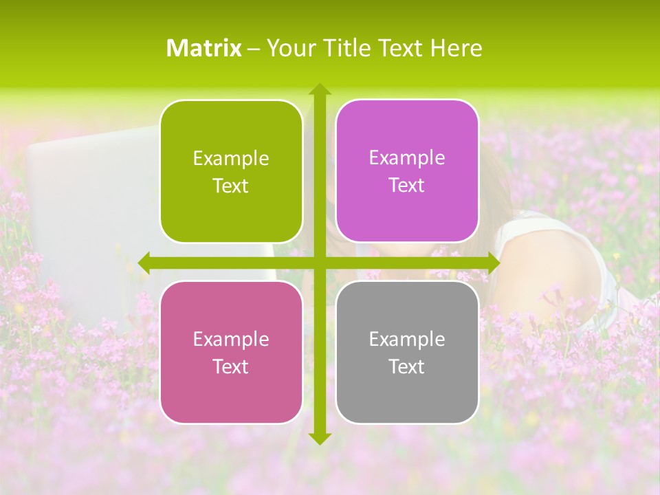 Glasses Attractive Notebook PowerPoint Template