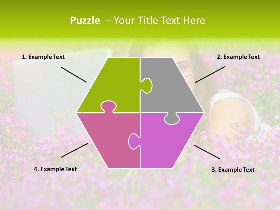 Glasses Attractive Notebook PowerPoint Template