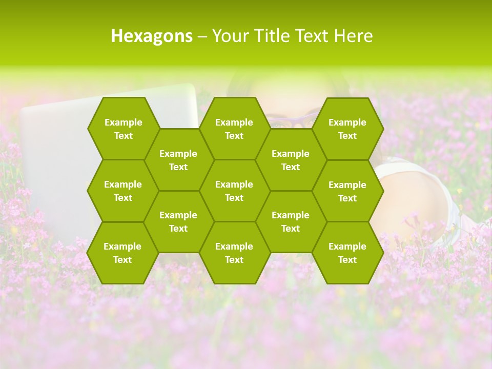 Glasses Attractive Notebook PowerPoint Template