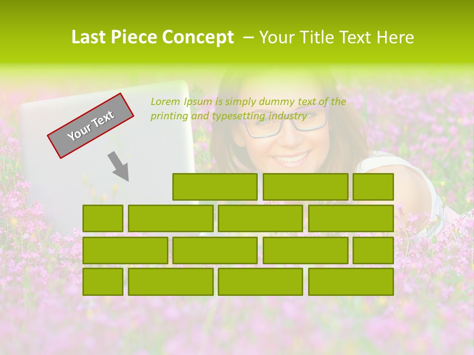 Glasses Attractive Notebook PowerPoint Template