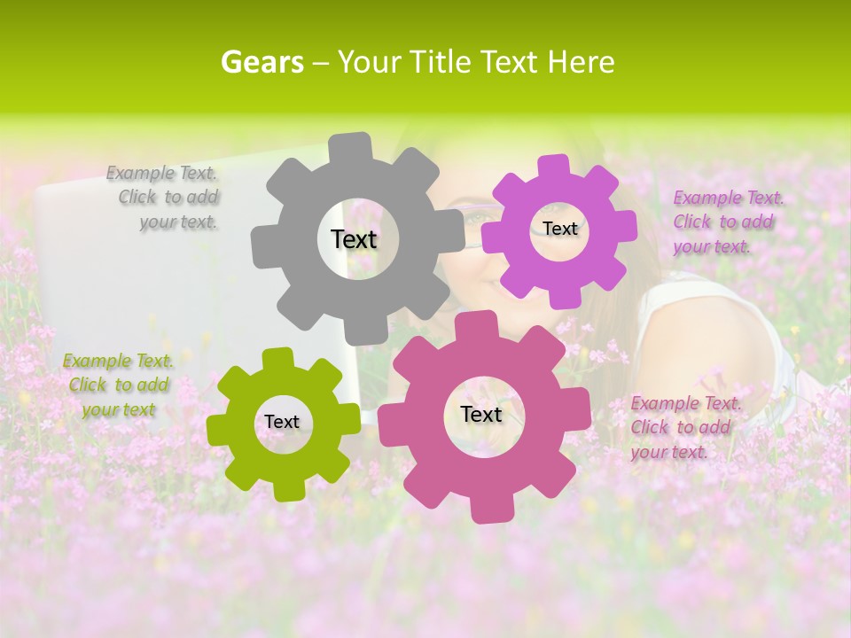 Glasses Attractive Notebook PowerPoint Template