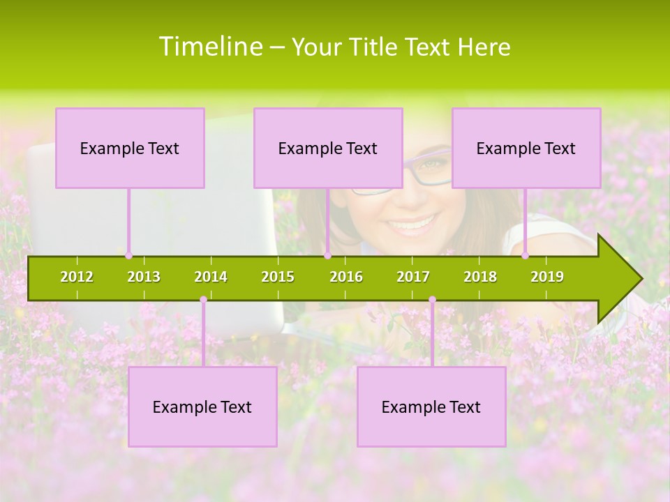 Glasses Attractive Notebook PowerPoint Template