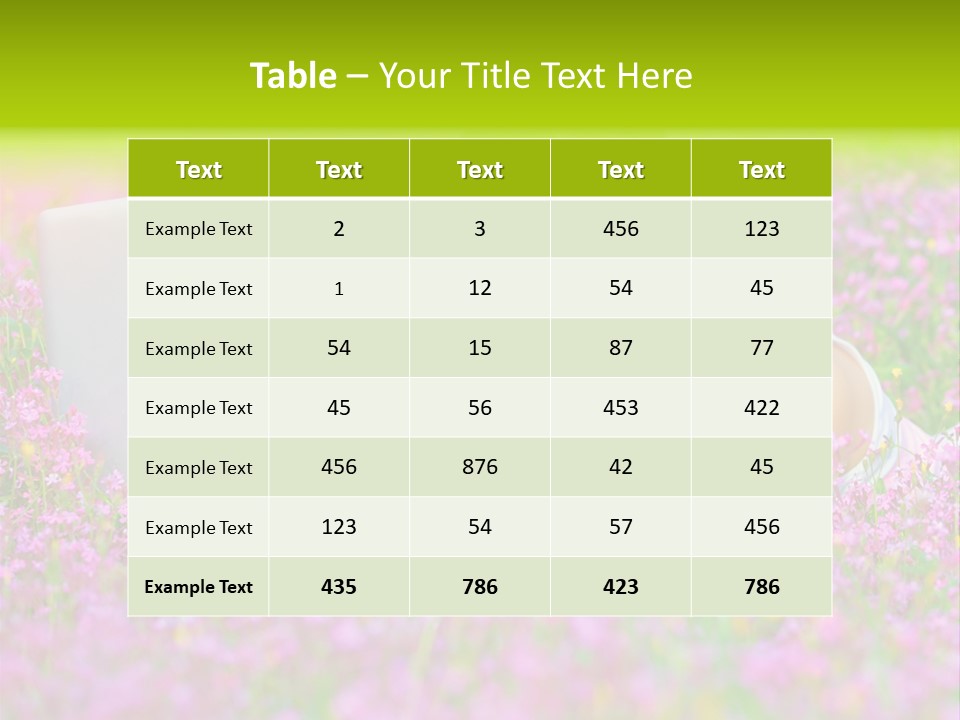 Glasses Attractive Notebook PowerPoint Template