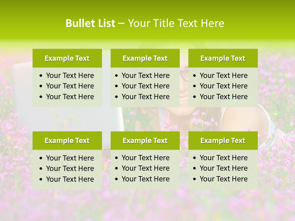 Glasses Attractive Notebook PowerPoint Template