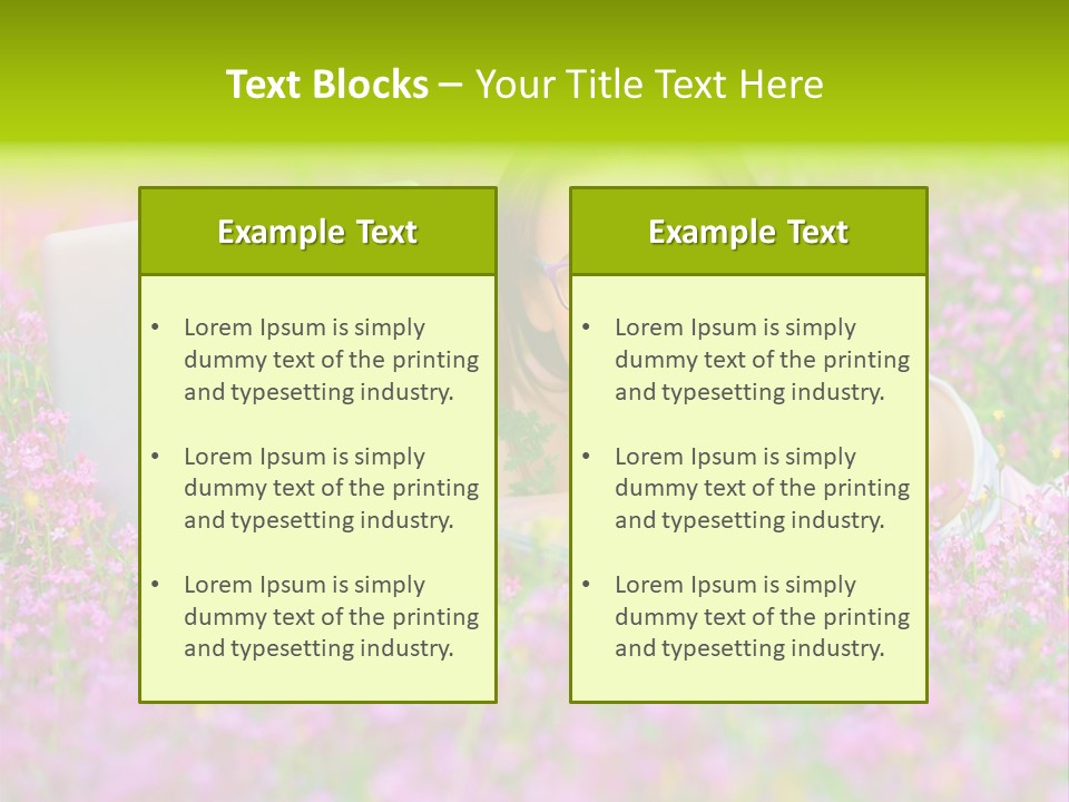Glasses Attractive Notebook PowerPoint Template