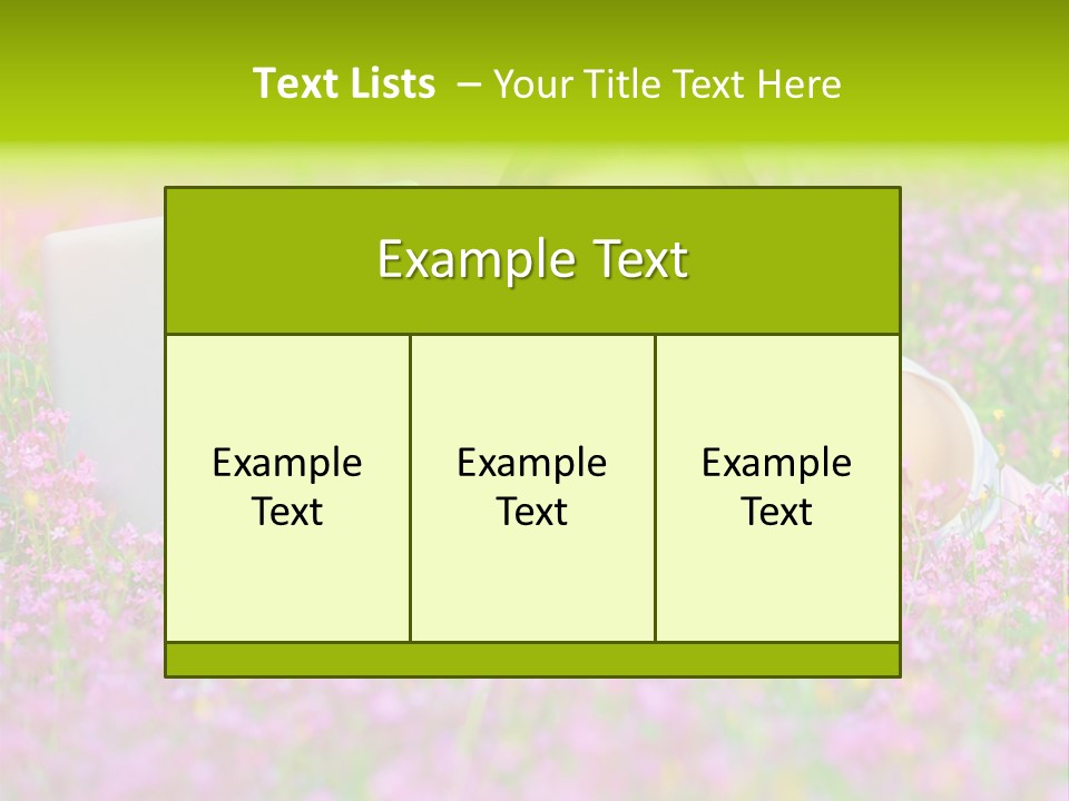 Glasses Attractive Notebook PowerPoint Template