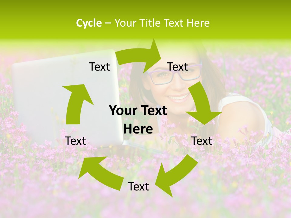 Glasses Attractive Notebook PowerPoint Template