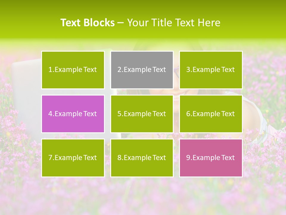 Glasses Attractive Notebook PowerPoint Template