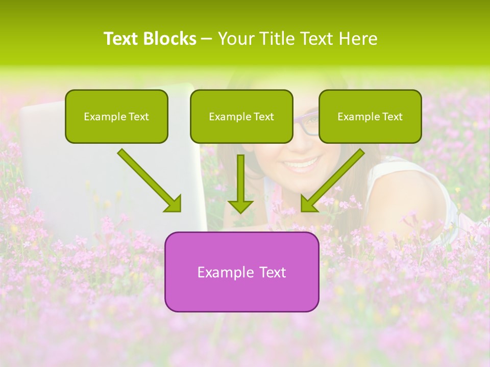 Glasses Attractive Notebook PowerPoint Template