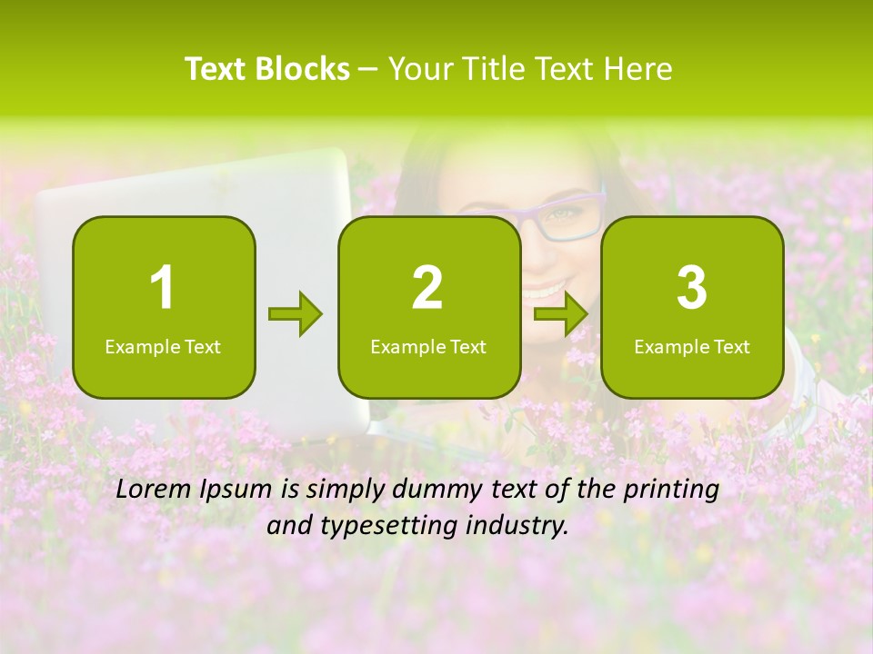 Glasses Attractive Notebook PowerPoint Template