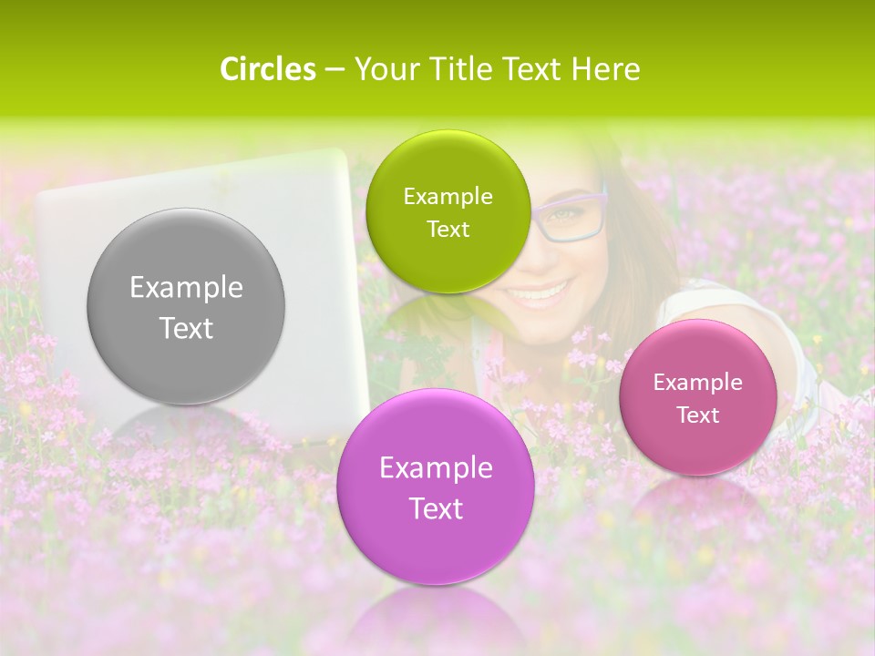 Glasses Attractive Notebook PowerPoint Template