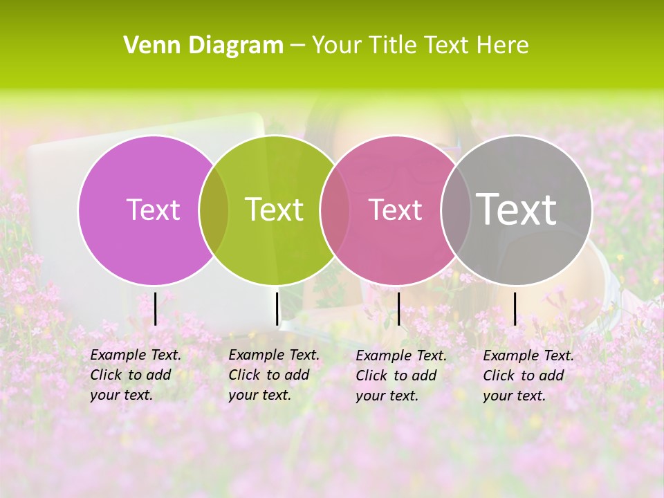 Glasses Attractive Notebook PowerPoint Template