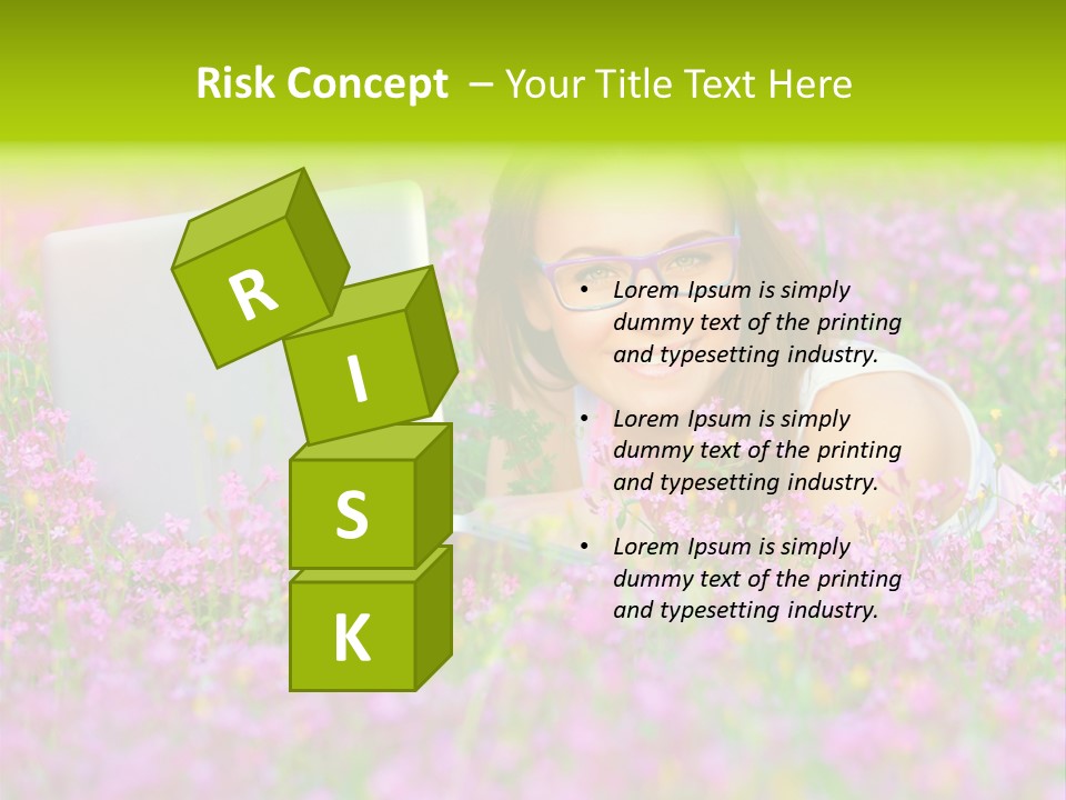 Glasses Attractive Notebook PowerPoint Template