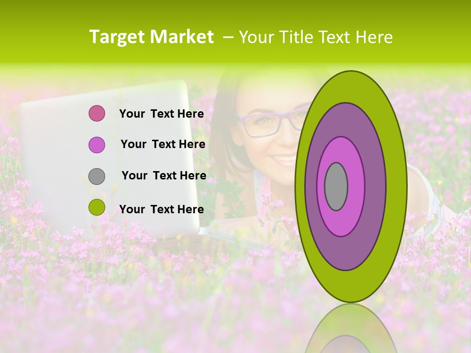 Glasses Attractive Notebook PowerPoint Template