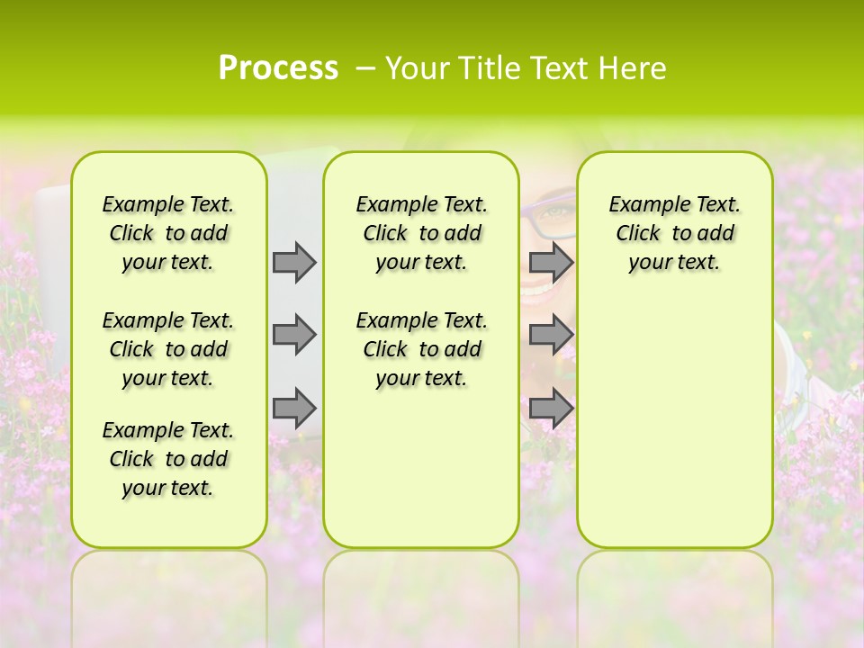 Glasses Attractive Notebook PowerPoint Template
