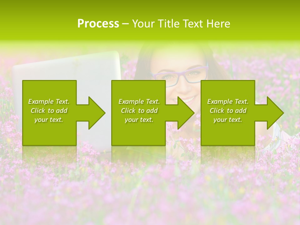 Glasses Attractive Notebook PowerPoint Template