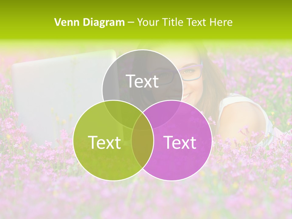 Glasses Attractive Notebook PowerPoint Template