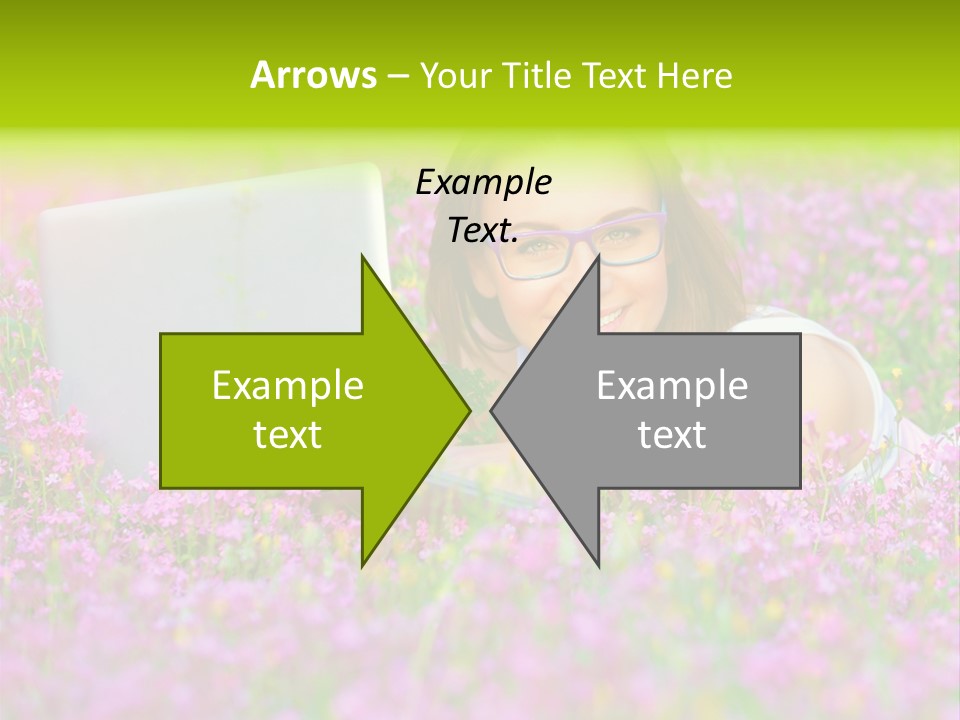 Glasses Attractive Notebook PowerPoint Template