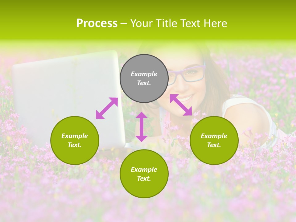 Glasses Attractive Notebook PowerPoint Template