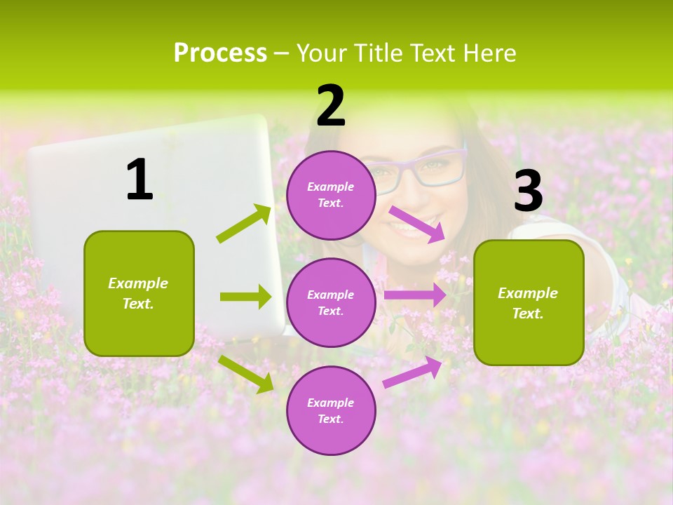 Glasses Attractive Notebook PowerPoint Template