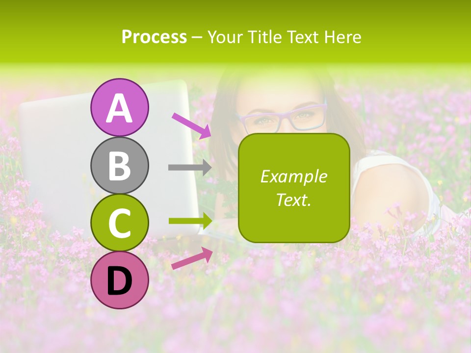 Glasses Attractive Notebook PowerPoint Template