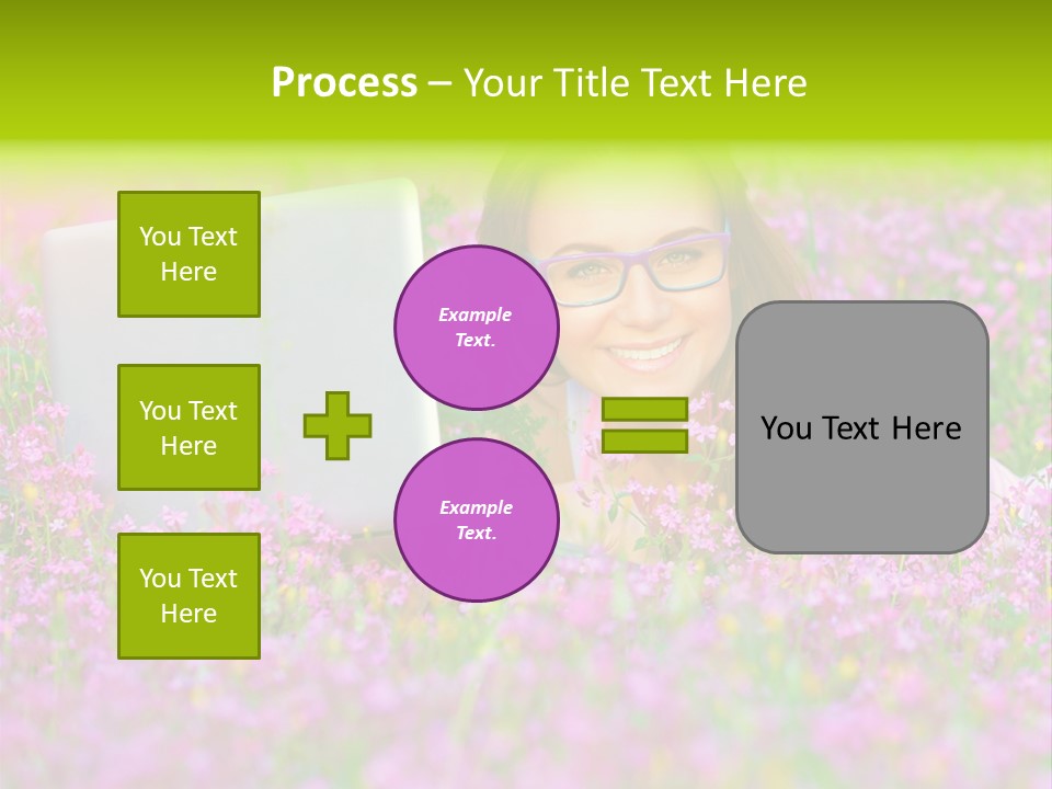 Glasses Attractive Notebook PowerPoint Template